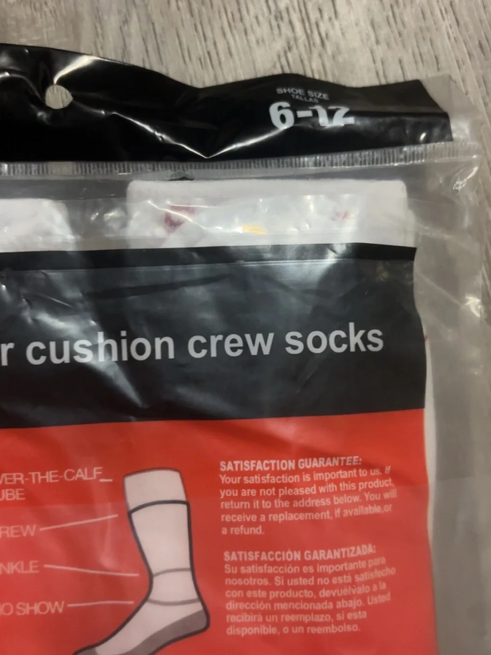 Supreme 2-Pack Cushion Crew Socks - White & Red